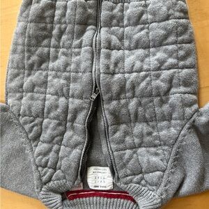 Zara Gray Quilted Kids Top